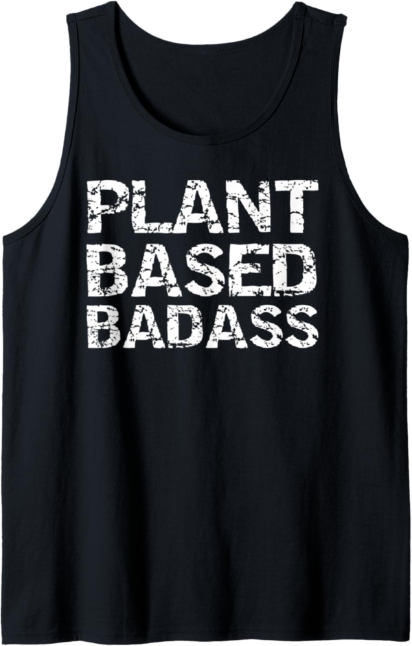 Vegan Power Lifting Quote Workout Gift Plant Based Badass Ta... - Image 2